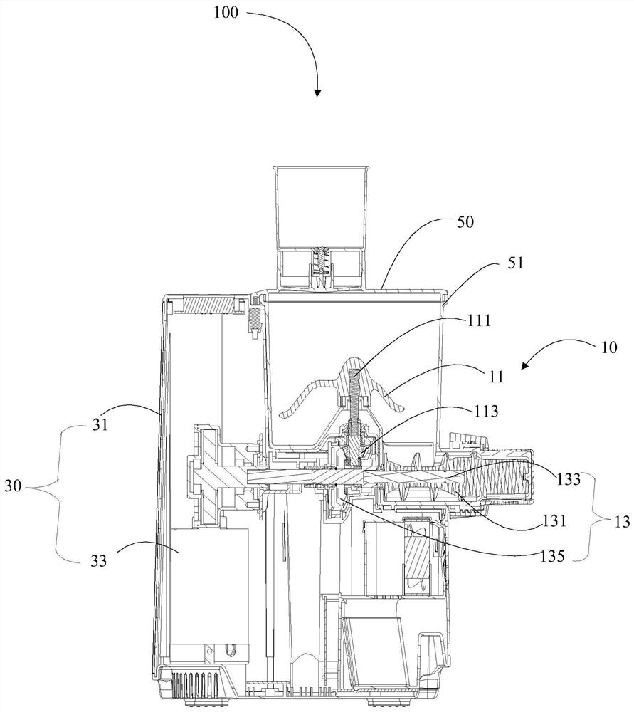 Surface screw assembly and pasta processing appliances