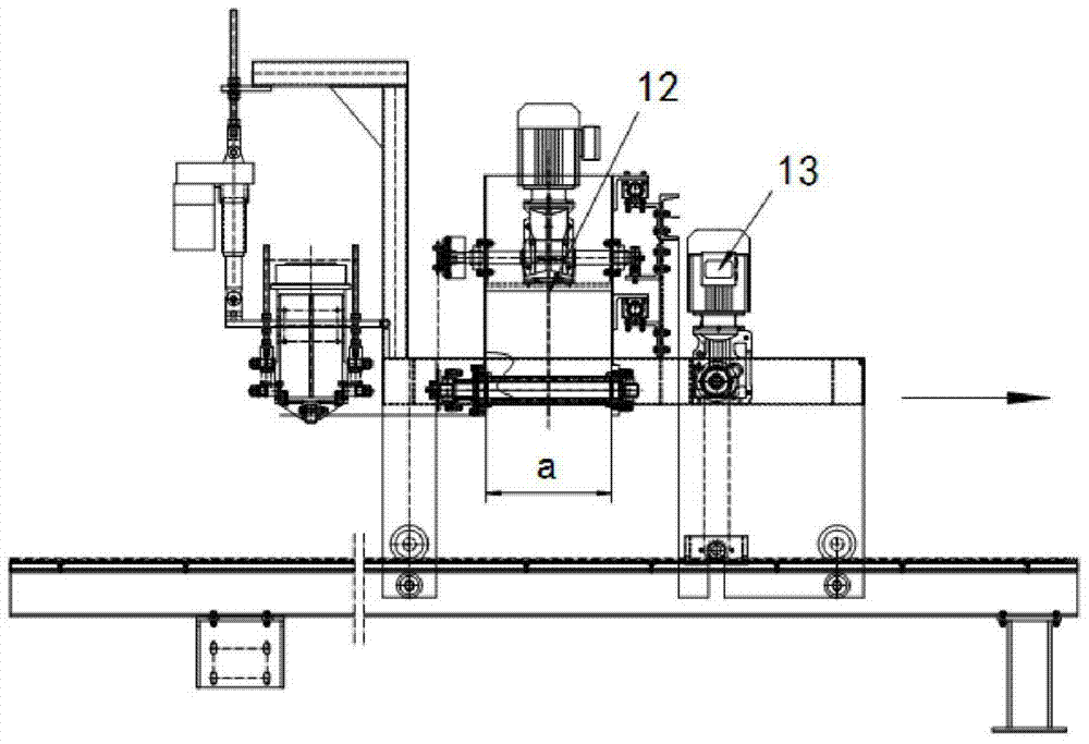 A continuous automatic cement distributing device and method