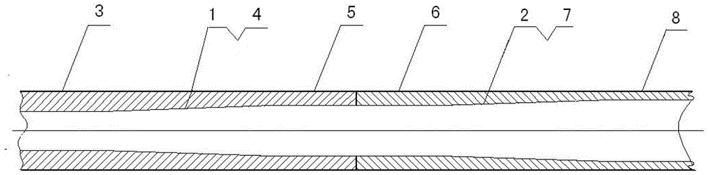 Continuous oil tube with gradually changed wall thickness and manufacturing method thereof