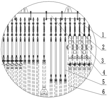 Universal ethylene cracking furnace coil hanging test equipment and test method