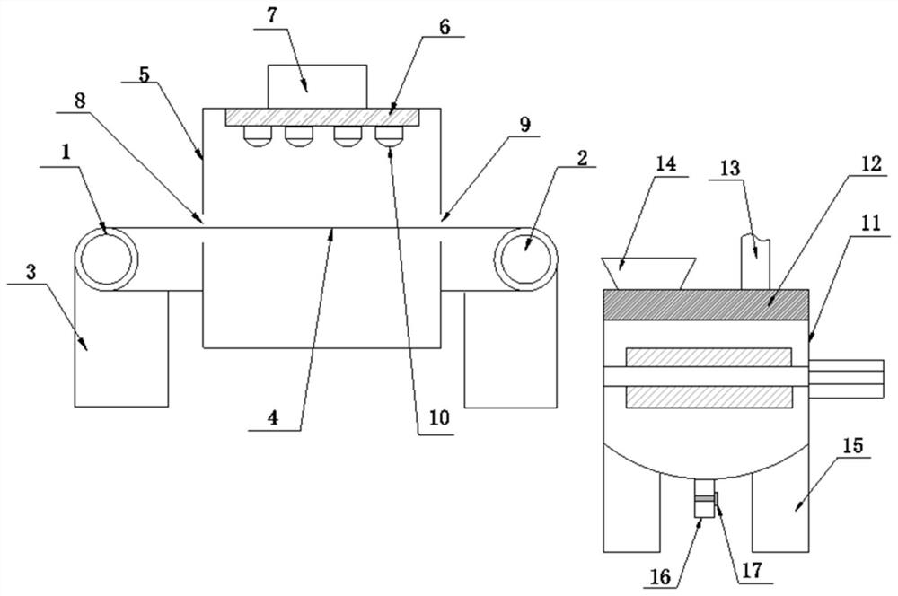 Livestock and poultry manure cleaning treatment device and treatment method