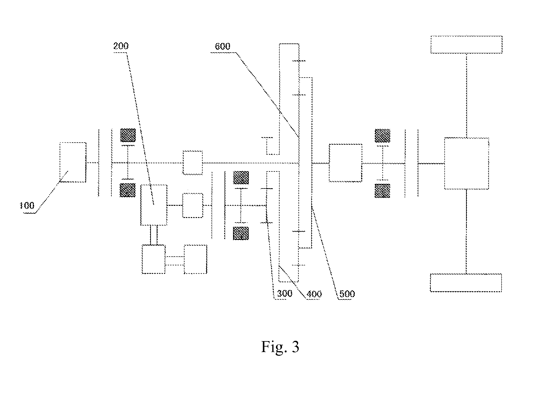 Hybrid power driving system and gear position operation method thereof