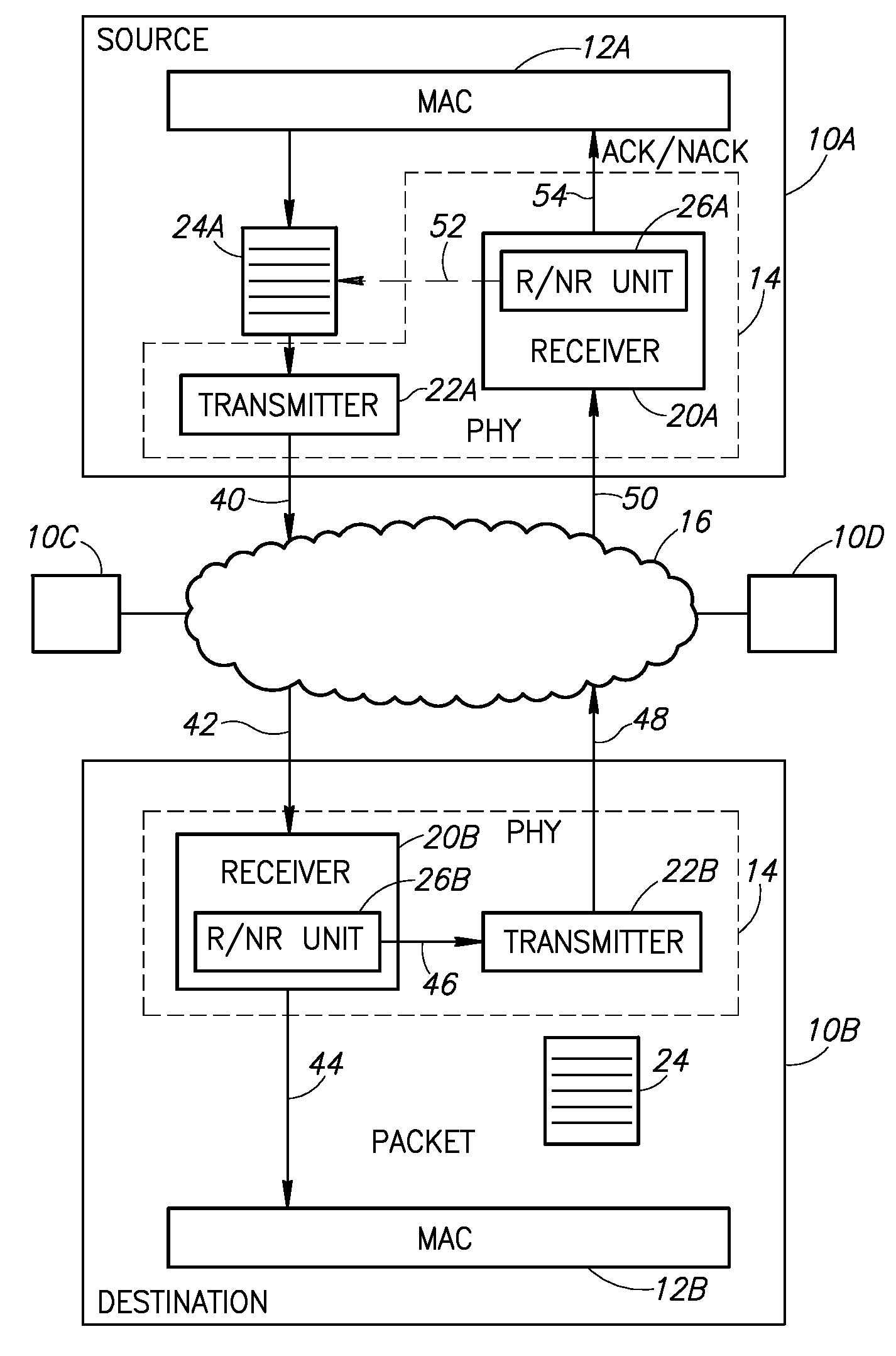 After transmission return signal