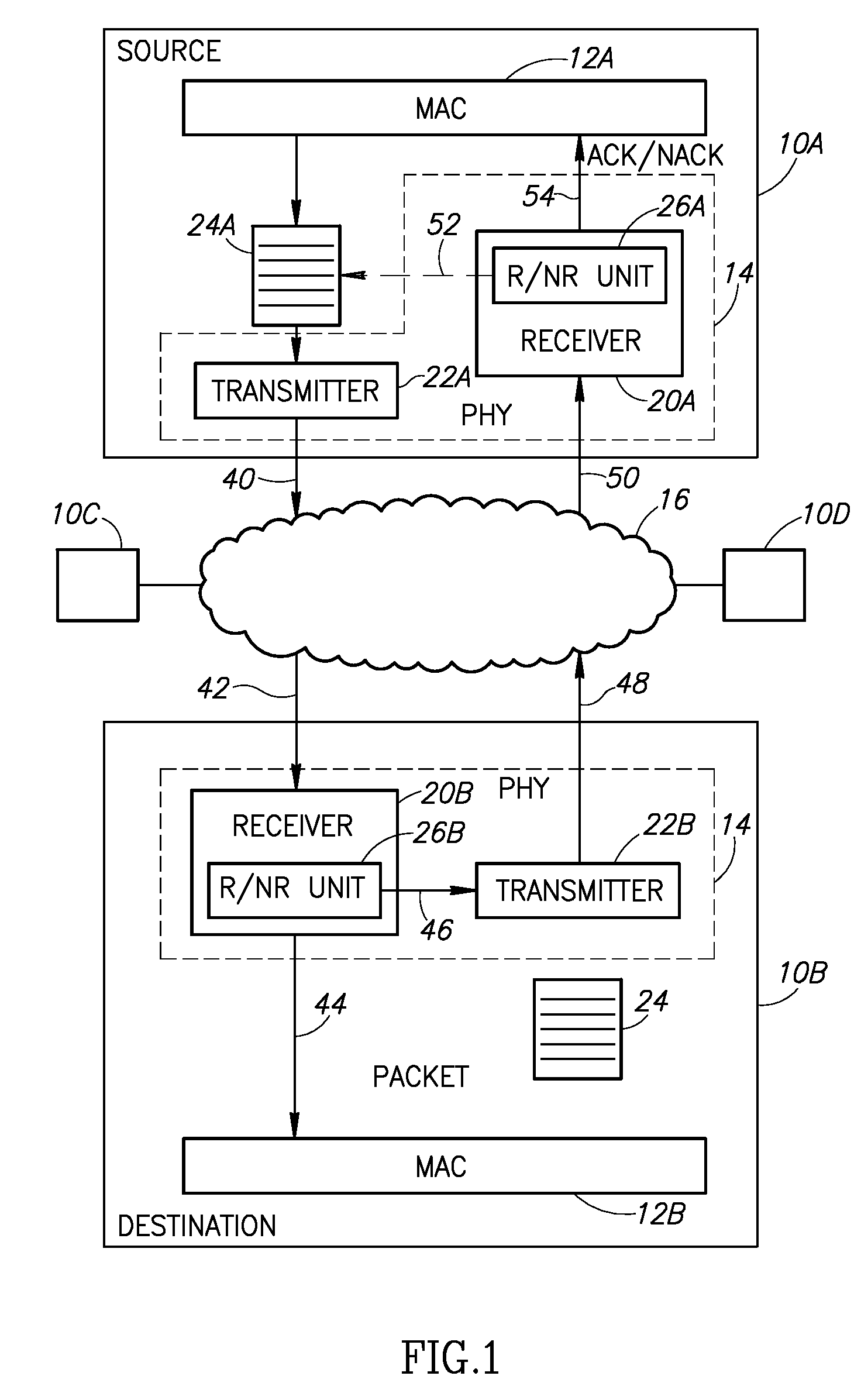 After transmission return signal