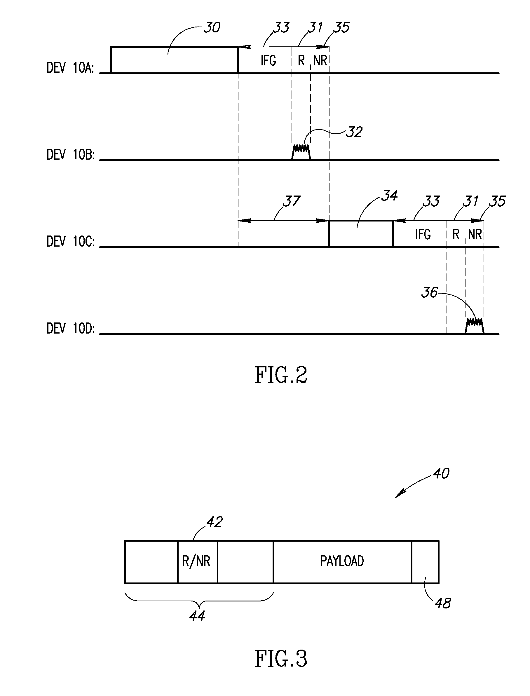 After transmission return signal