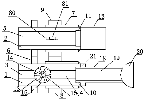 Novel water suction and drainage device for ships