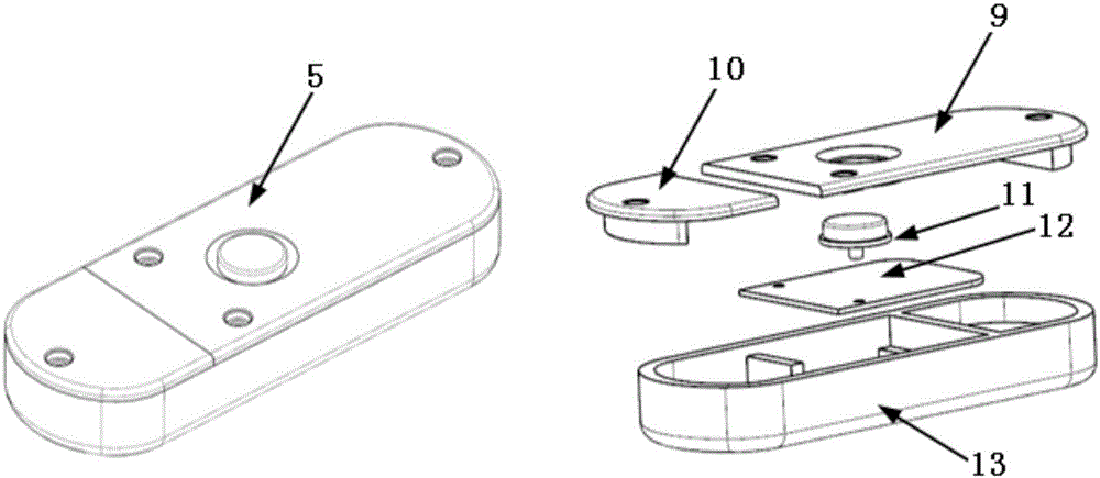 Active light hand-held target and cooperation mark point identification method thereof