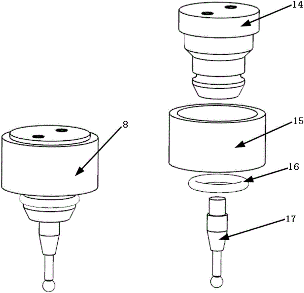 Active light hand-held target and cooperation mark point identification method thereof