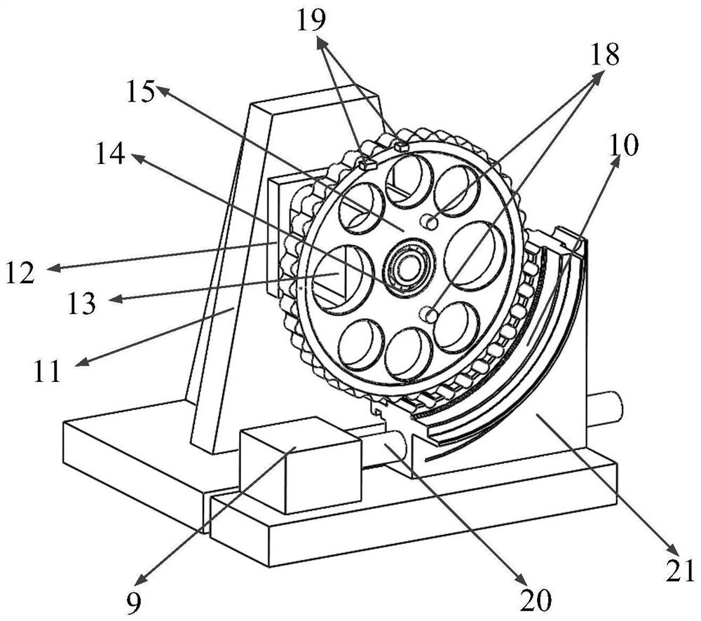 Measurement system and method for obtaining natural frequency of reducer cycloid wheel under different working conditions