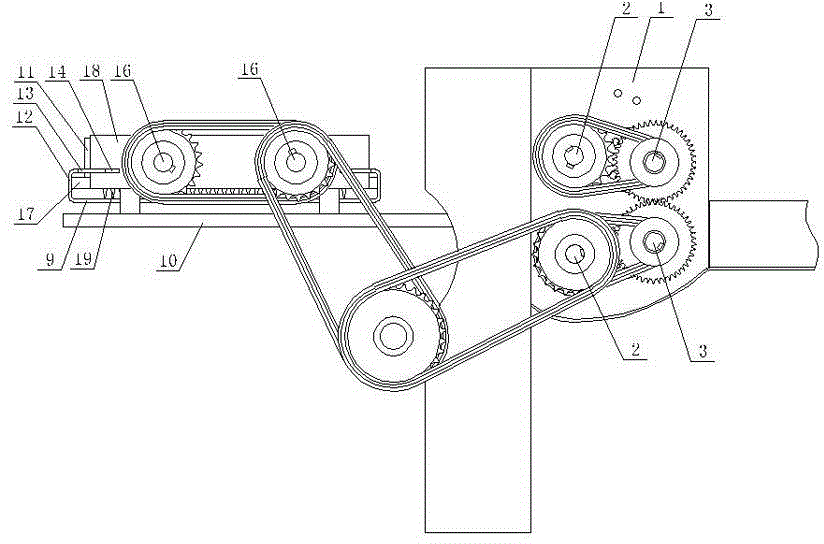 Spicy strip surface cutting device of spicy strip machine