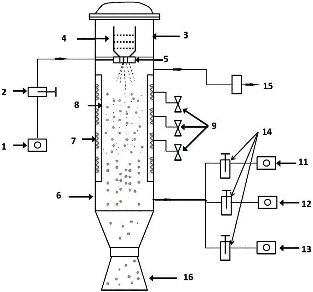 Method and device for producing high-strength and high-conductivity graphene copper-based powder material