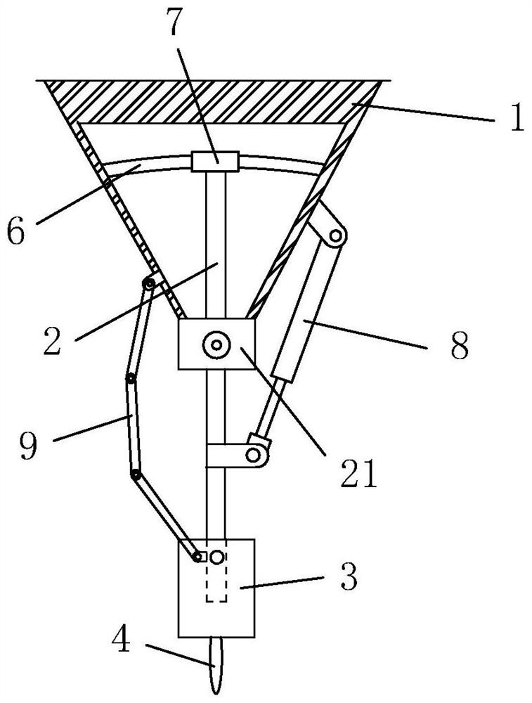 A swing and variable-pitch soil-turning mechanism with adjustable depth and use method for farming