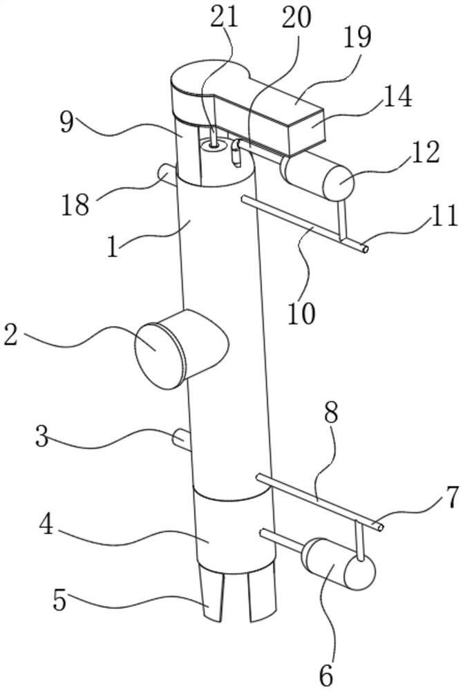 CO2 rectification separation and purification device with high purification rate