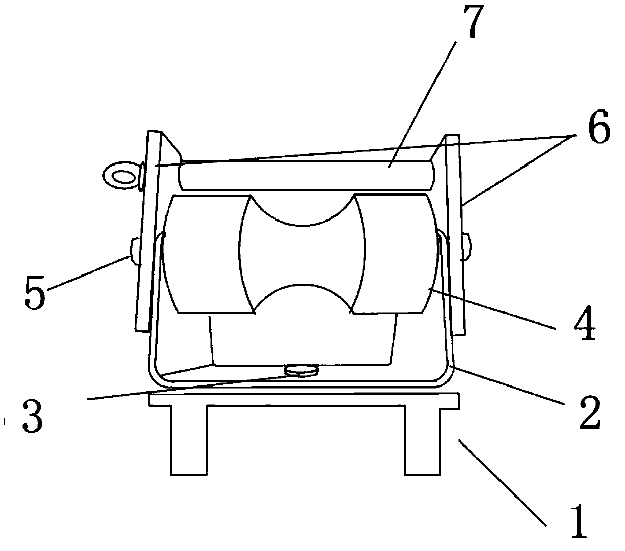 Pulley device and construction method for optical cable distribution thereby