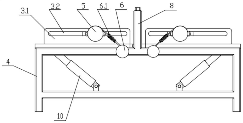 A composite steel plate group welding positioning device