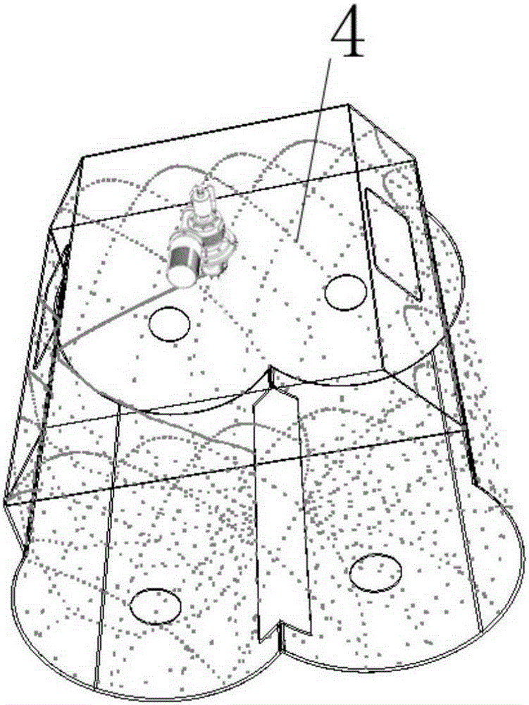 Method for cleaning inner wall of casing, material thickness detection device, cleaning equipment and concrete mixer