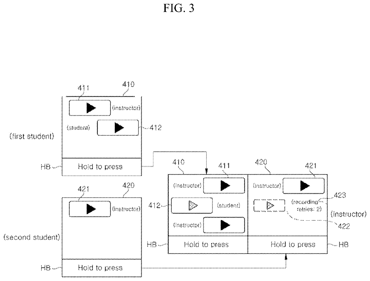 Relay server for one-to-many matched language learning and method for teaching a language