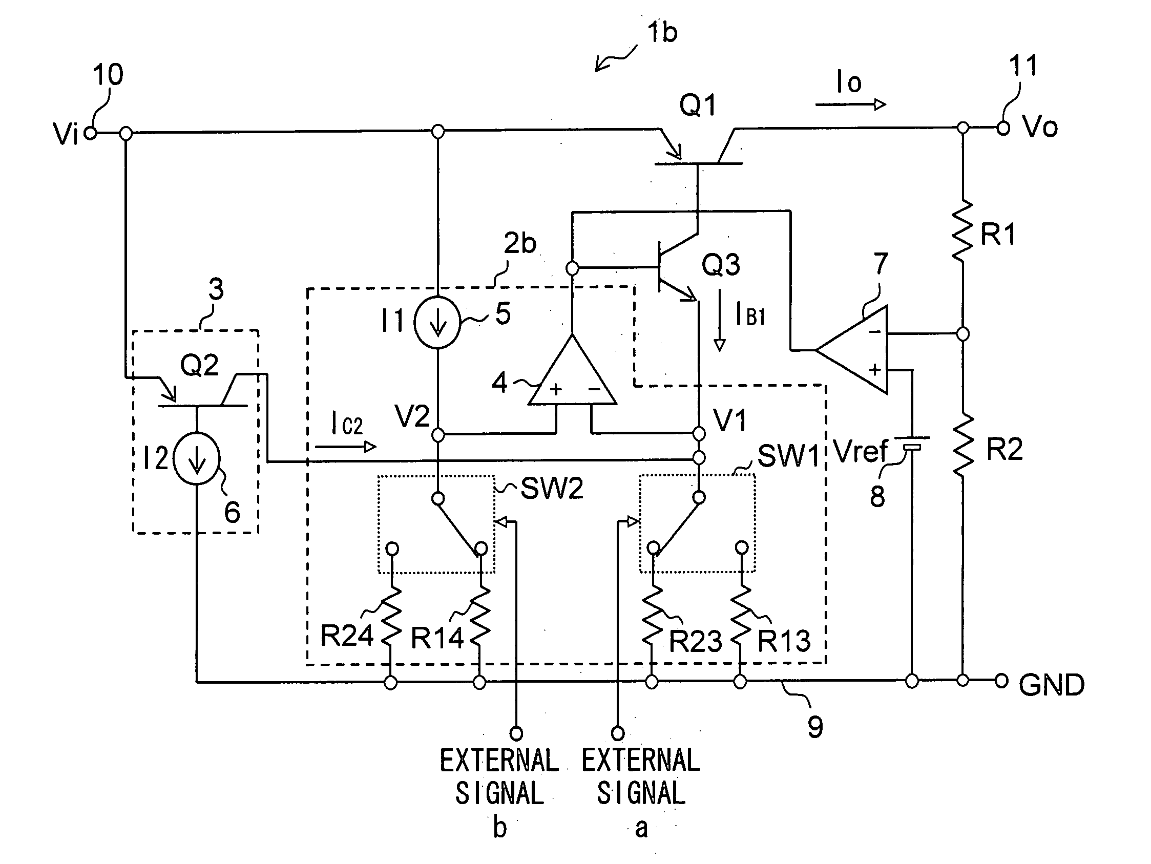 Stabilized DC power supply circuit