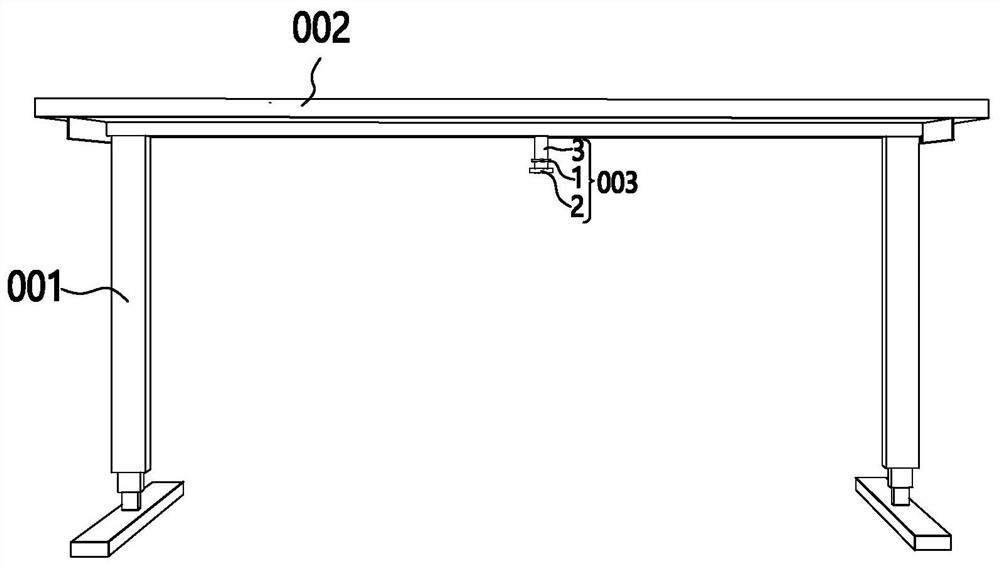 Lifting table capable of retreating when meeting resistance