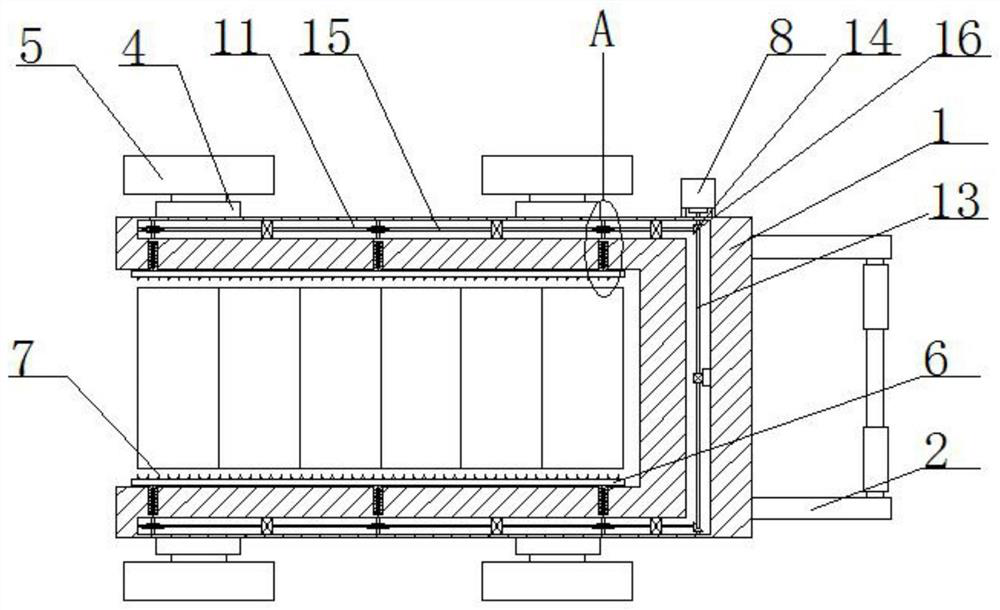 Aerated block carrying device for building engineering construction