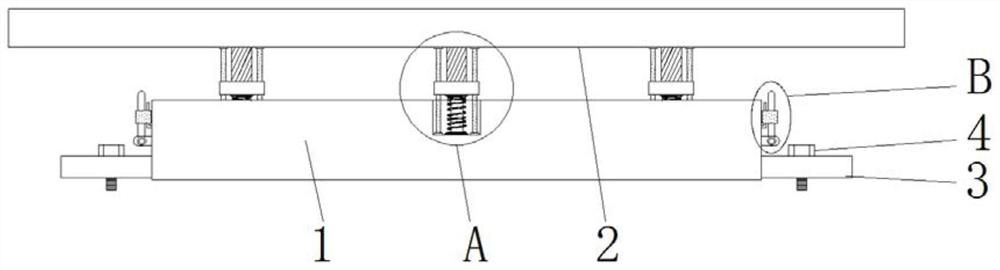 A mechanical base with buffering and shock-absorbing functions