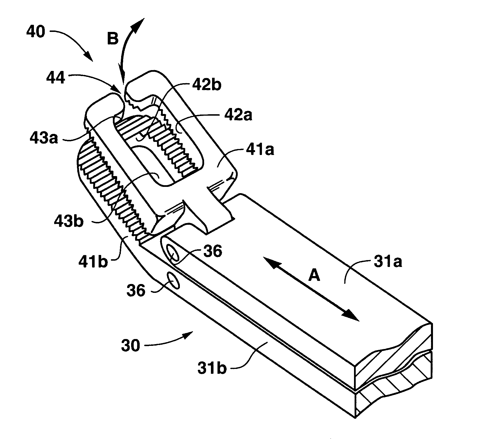 Tissue grasping instrument and method for use in arthroscopic surgery