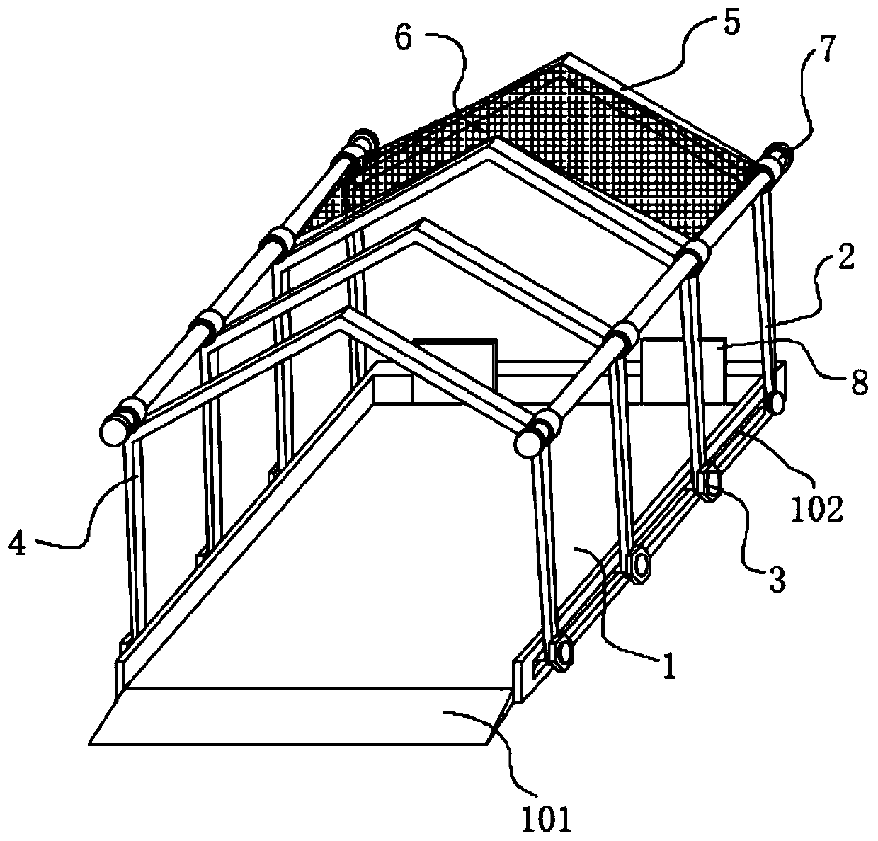 Anti-seismic stereo garage frame