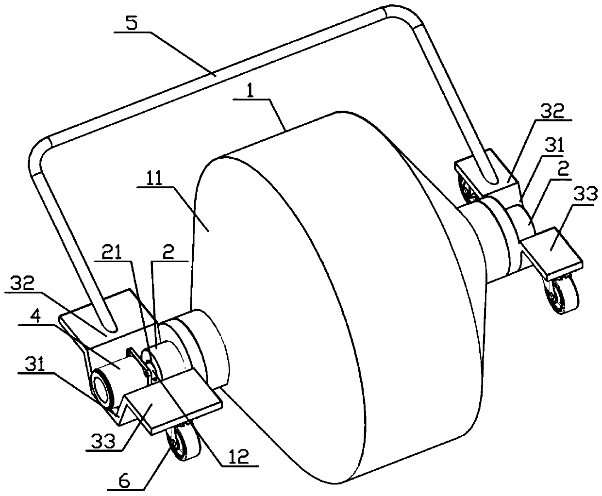 Construction device for quickly processing drainage ditch and construction method thereof