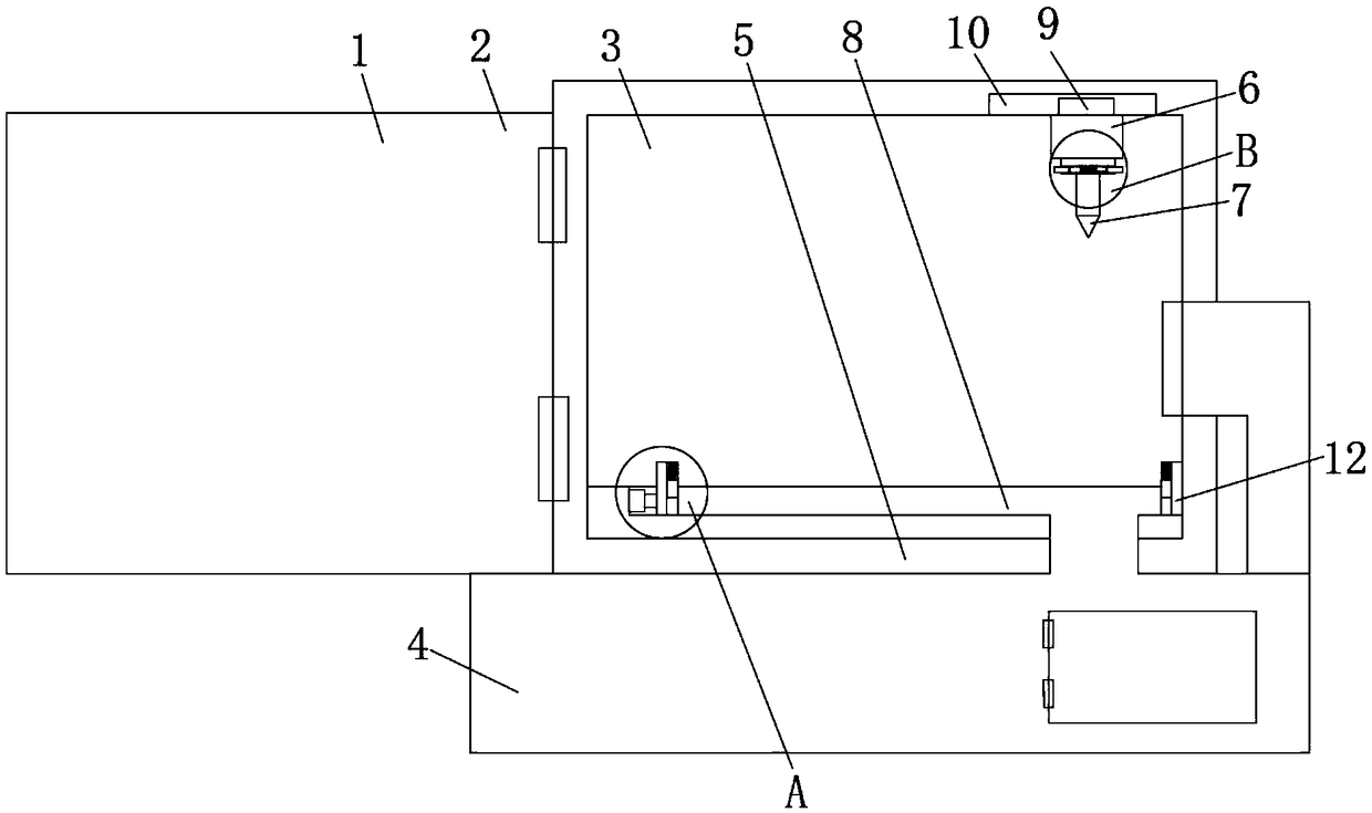 Drilling device for brush pen tube production and processing