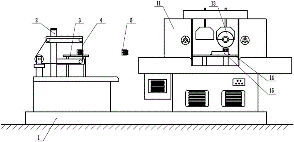 Machining device for high-temperature blade