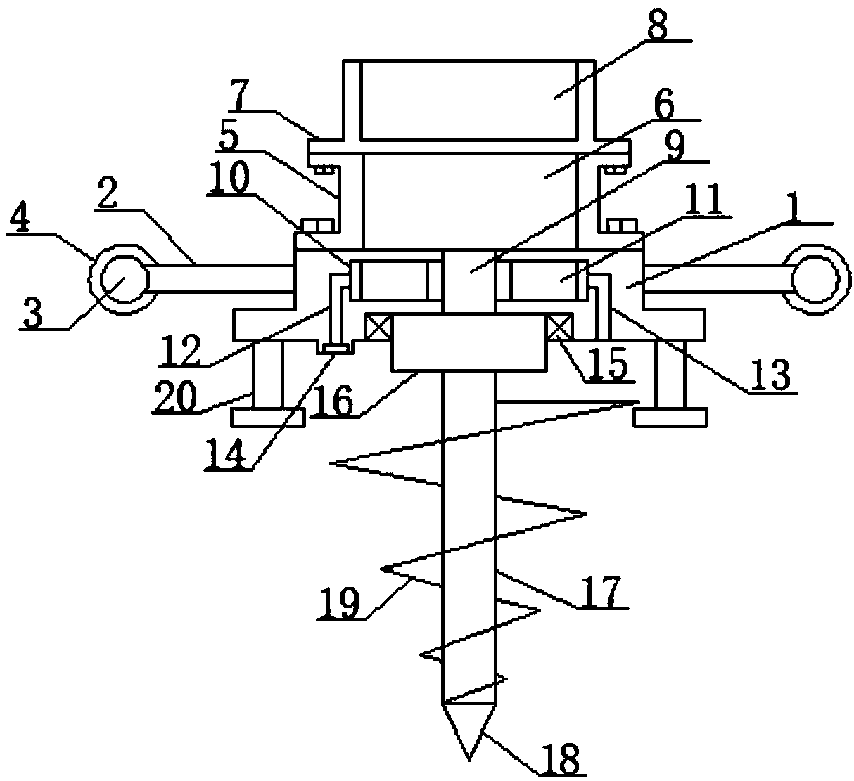 A punching machine for electric cement pole construction