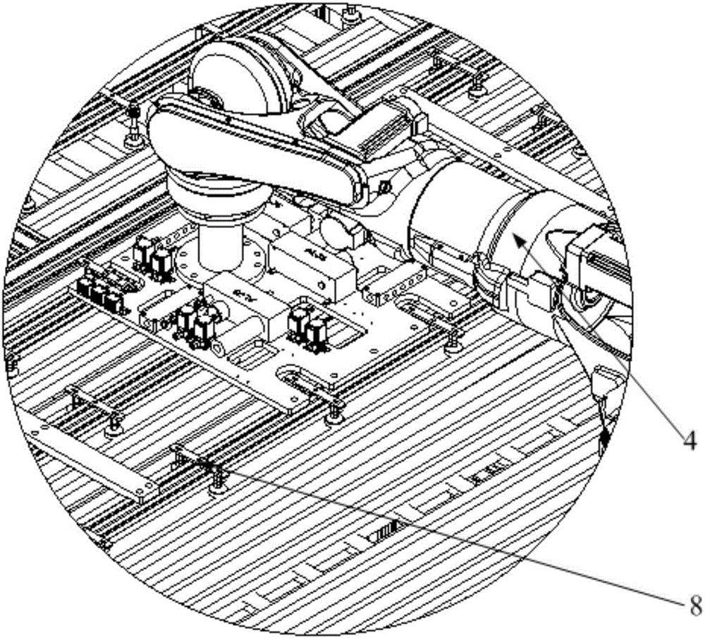 Tire tread carrying auxiliary equipment