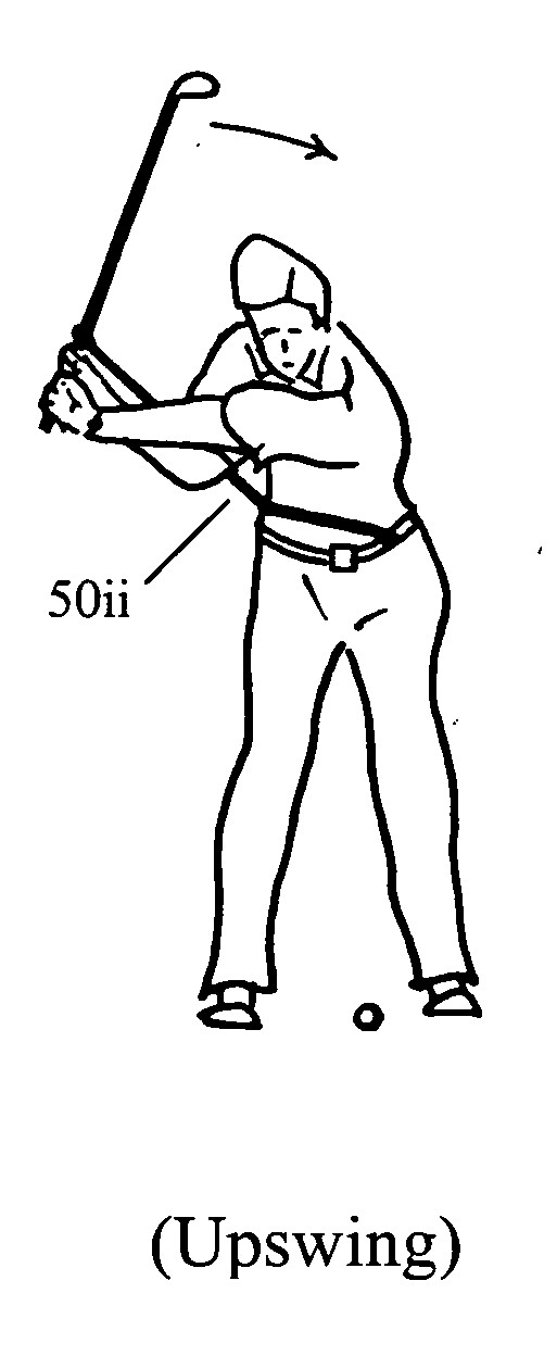 Golf swing training device