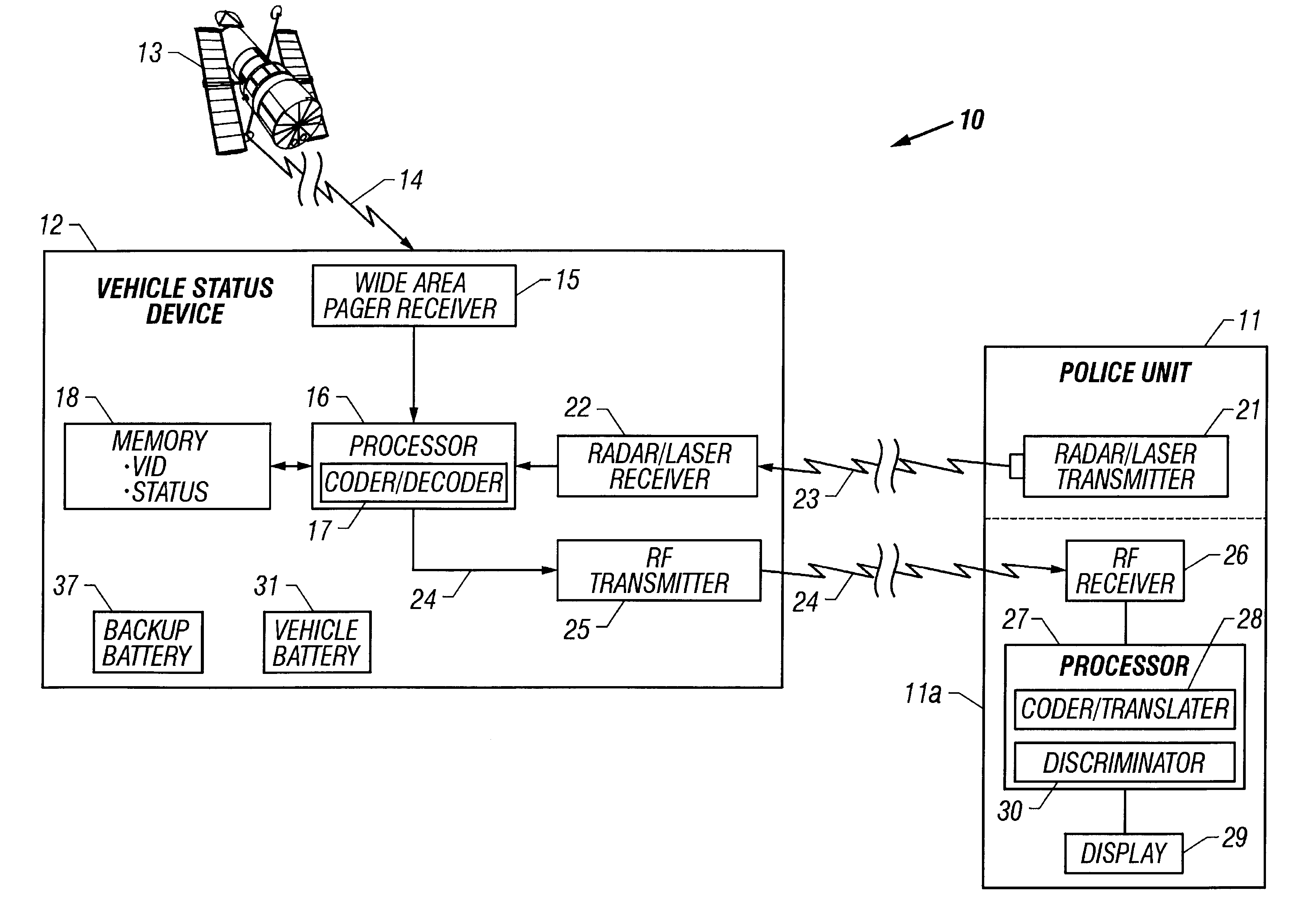 Apparatus and system for remotely updating and monitoring the status of a vehicle