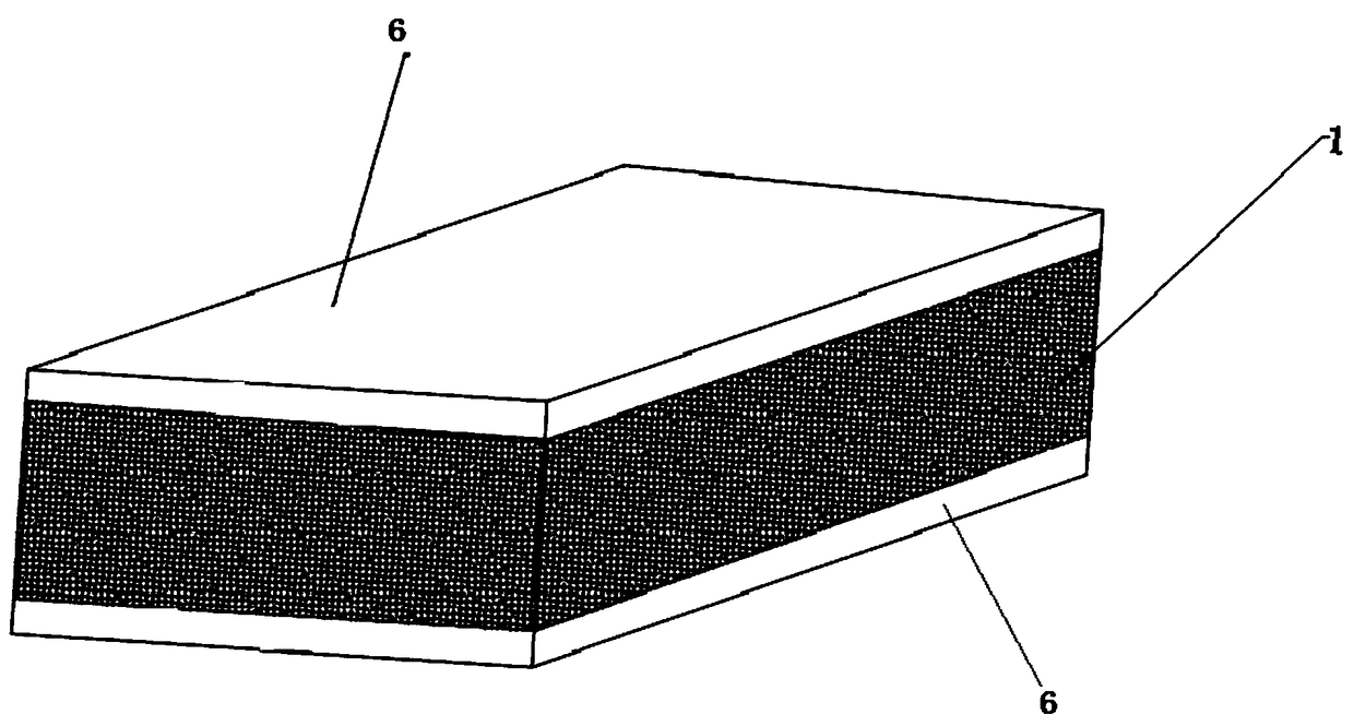 Foaming ceramic core composite material sandwich structure and forming method thereof