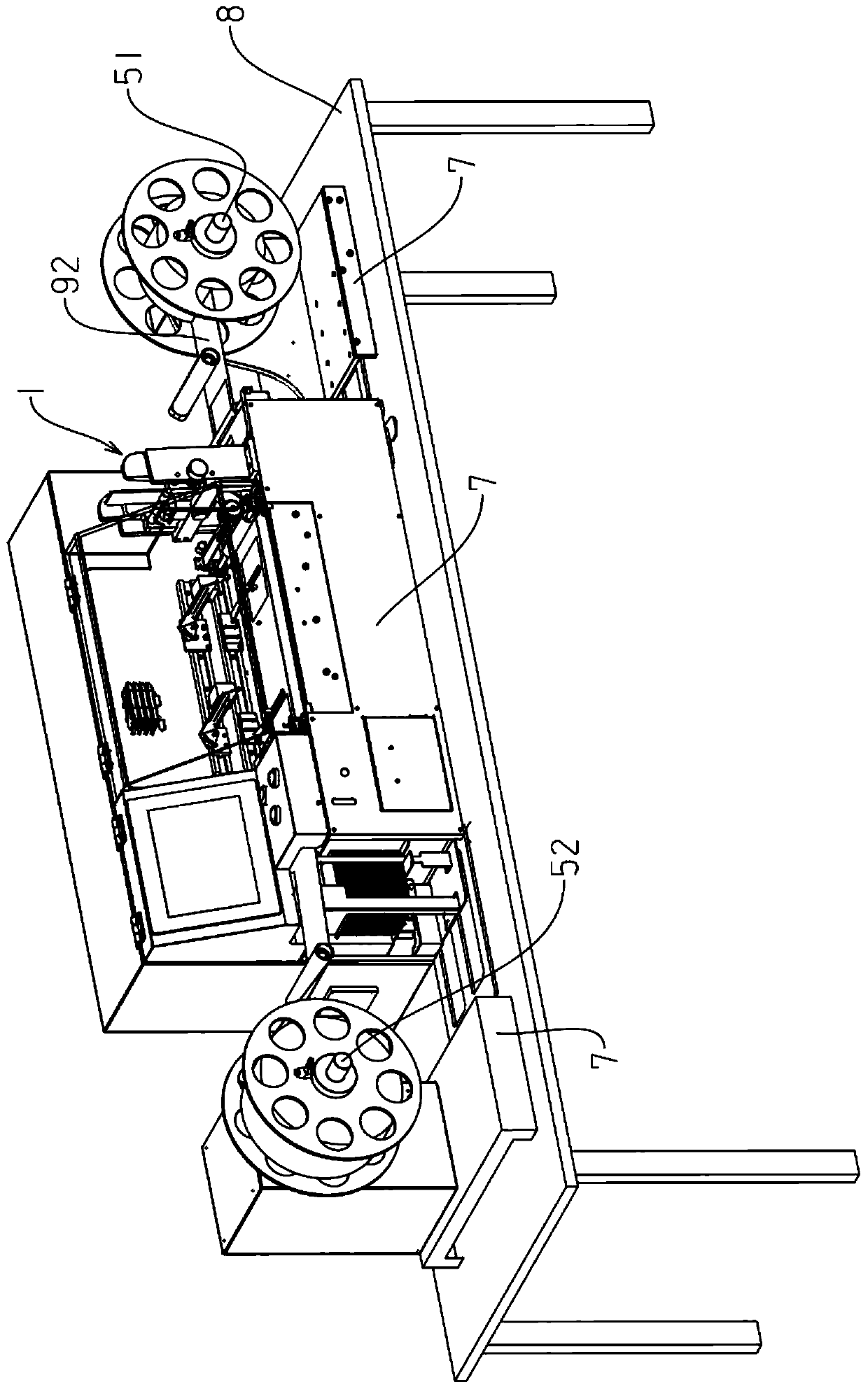 Desktop type label and ticket card dual-purpose detection code writing device