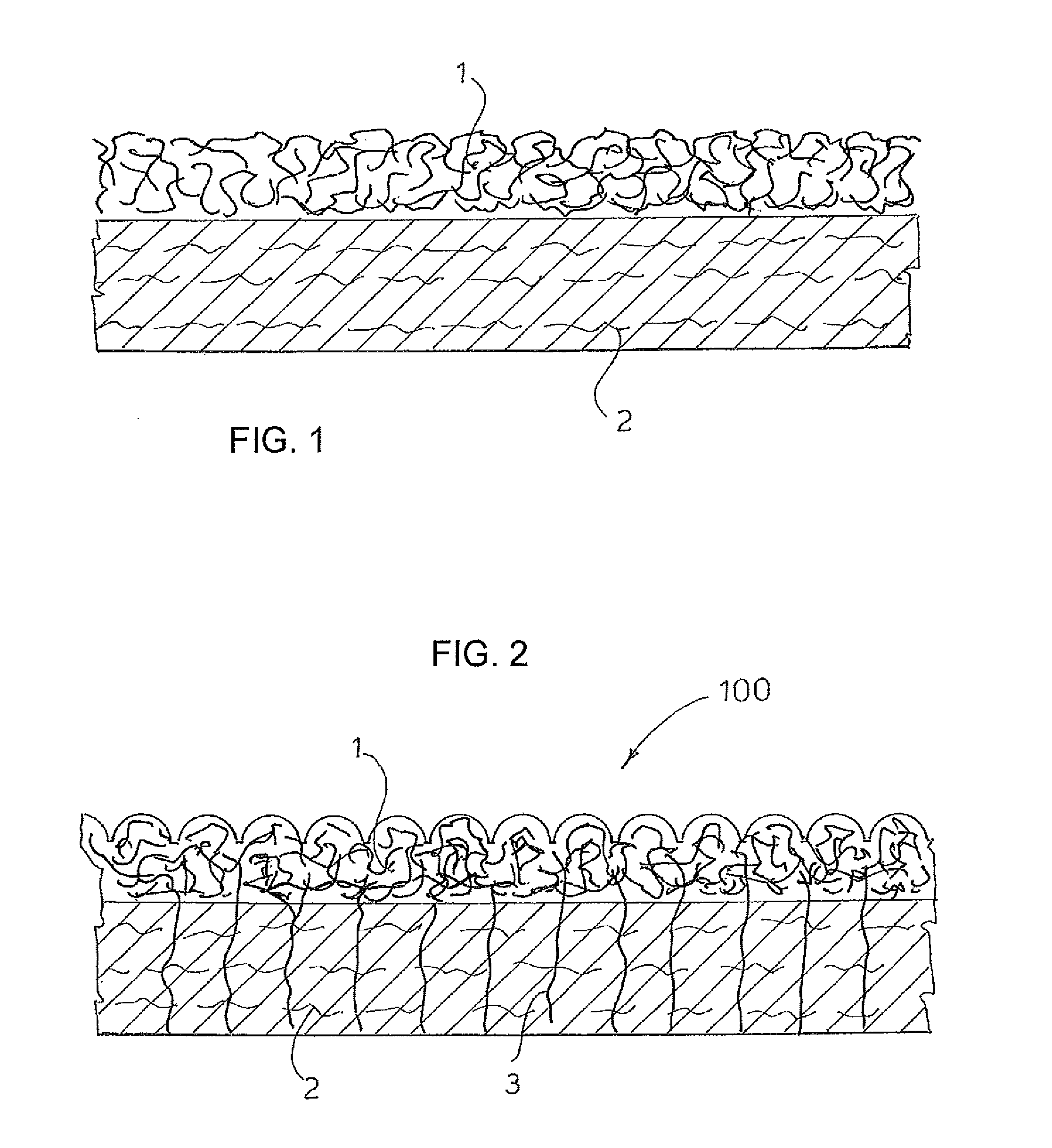 Process for preparing a non-woven fabric having a surface covered with microfiber and fabric obtainable with said process