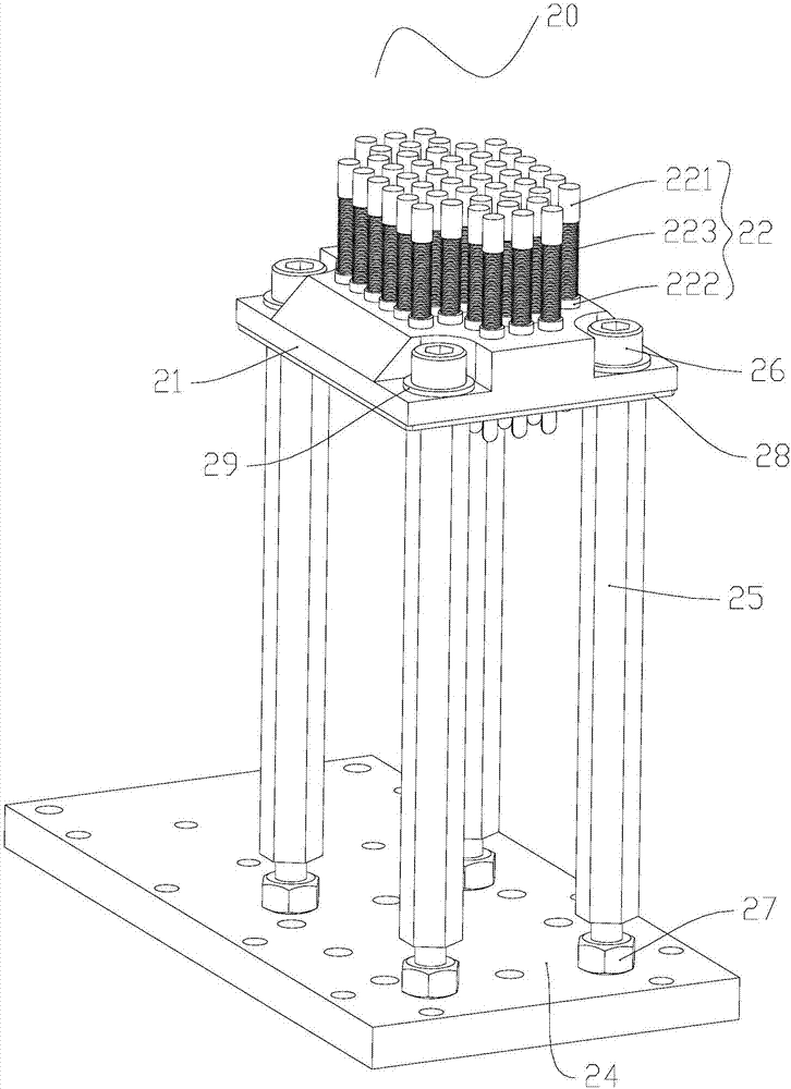 Connecting structure for current element measurement