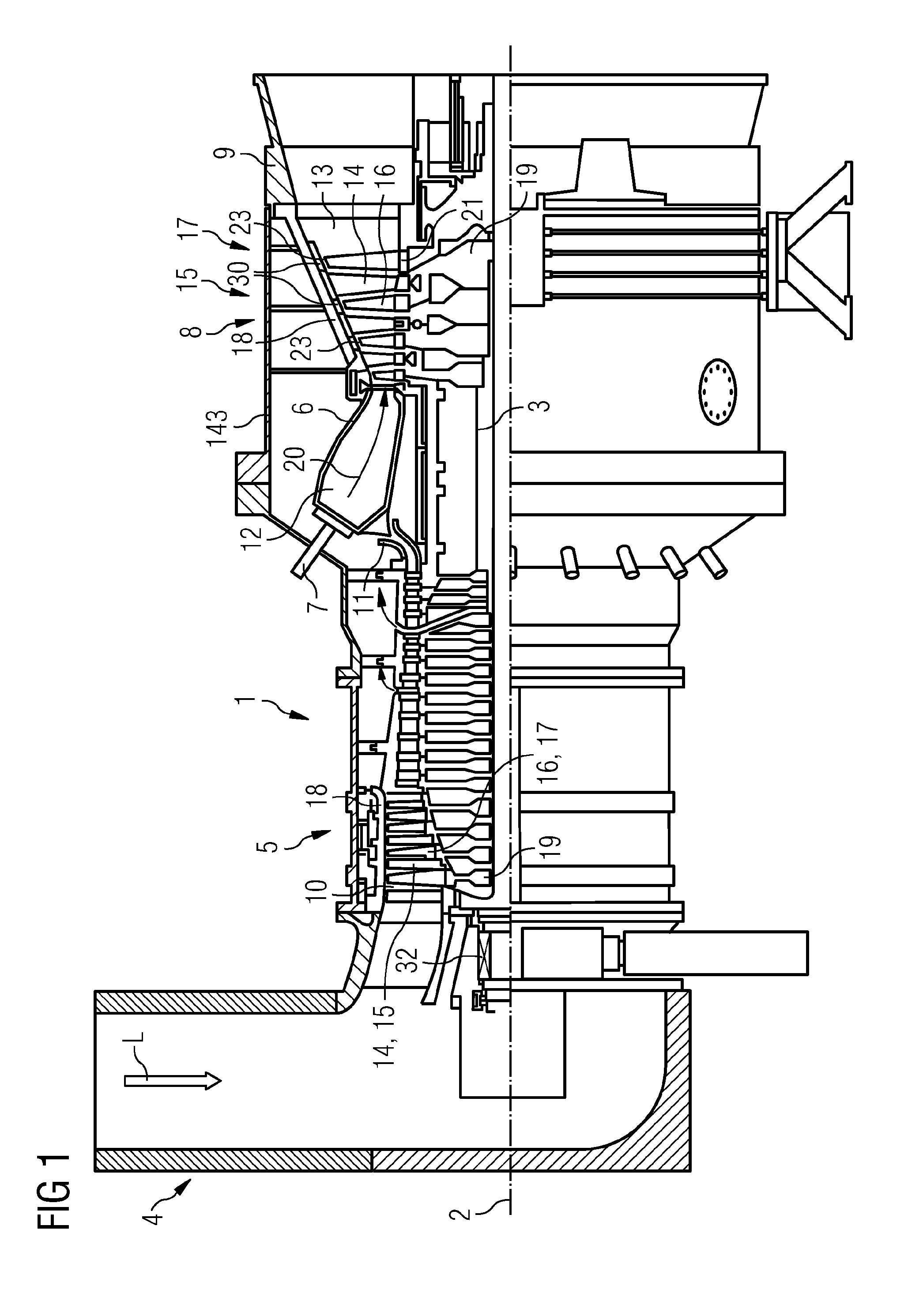 Airfoil and corresponding guide vane, blade, gas turbine and turbomachine