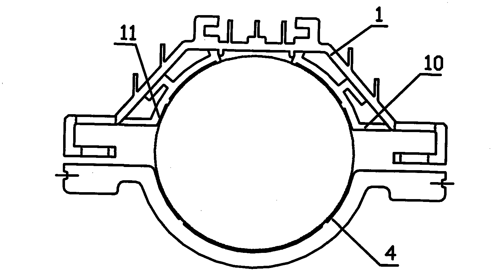 Small-particle multifunctional light emitting diode (LED) lamp radiating device