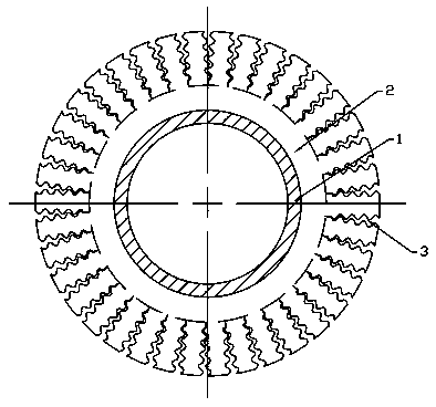 High-performance irregular toothed spiral finned tube