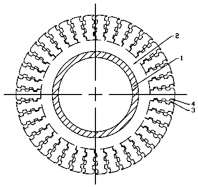 High-performance irregular toothed spiral finned tube