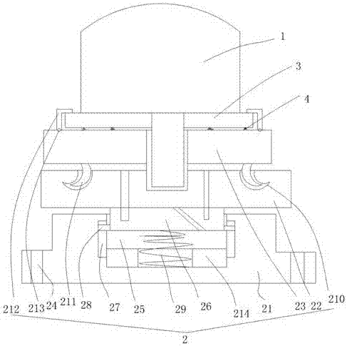 Lamp with shock-absorbing lamp seat