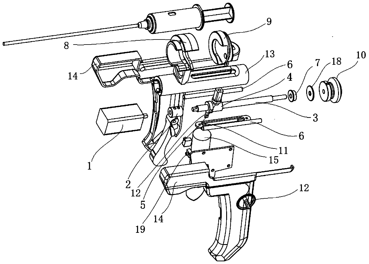 Bone cement electric propulsion gun