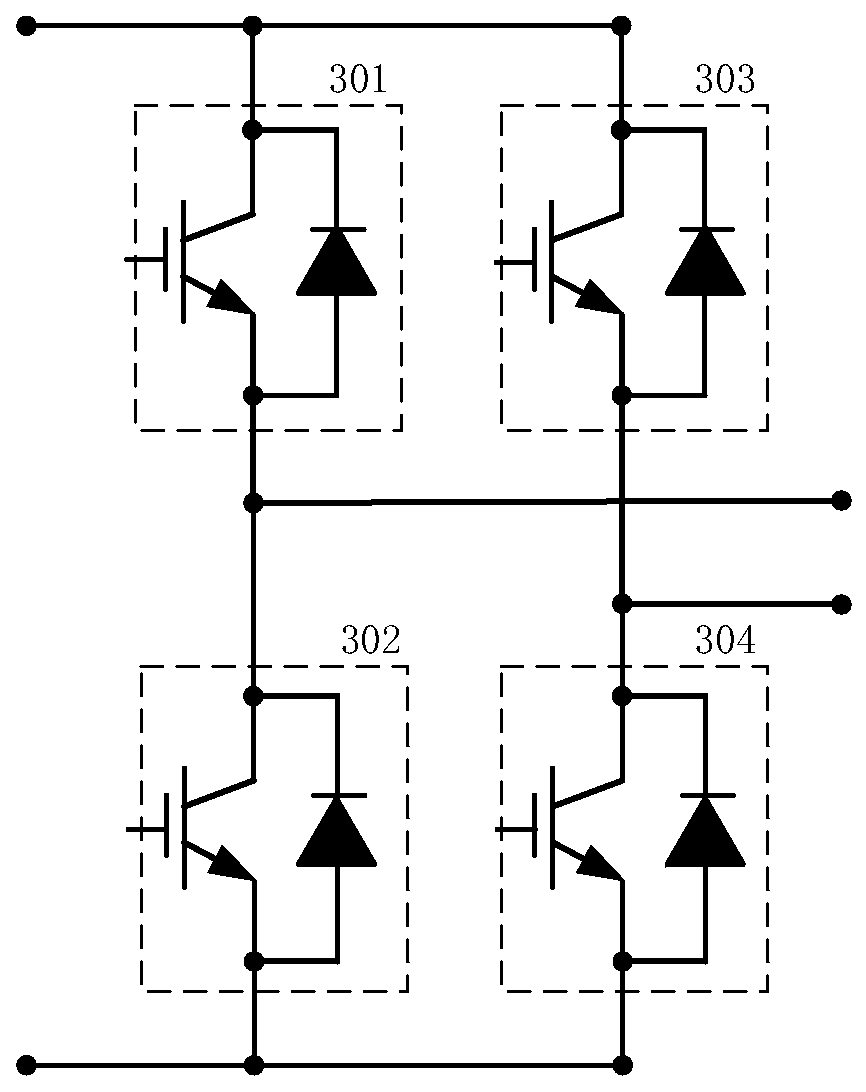 A kind of h-bridge arm double-sided heat dissipation power module