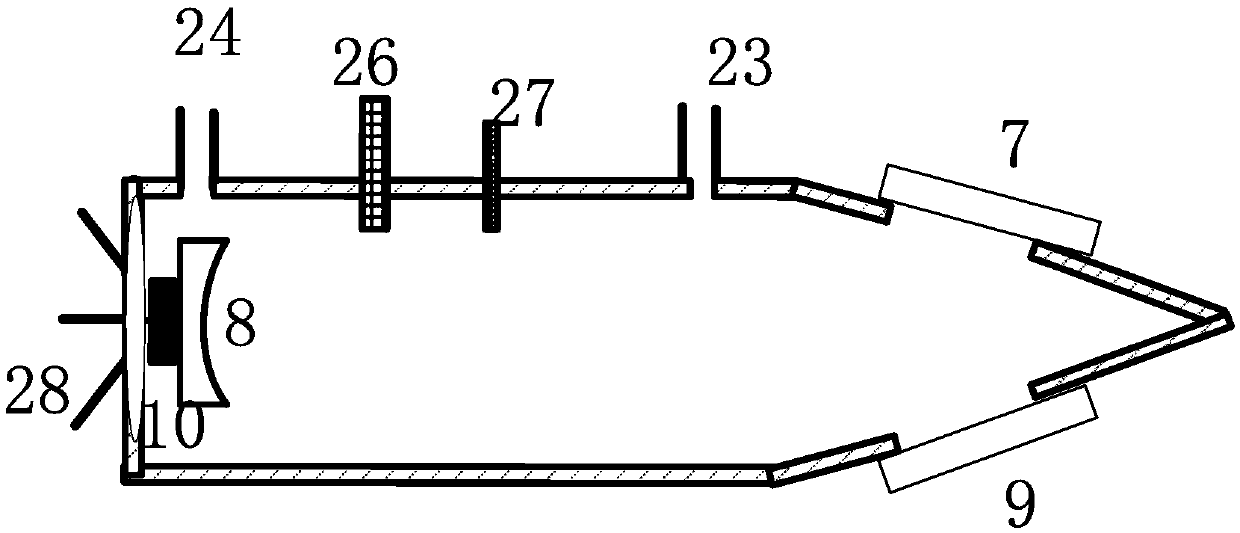 Optical heterodyne method cavity ring down spectral measurement device and method