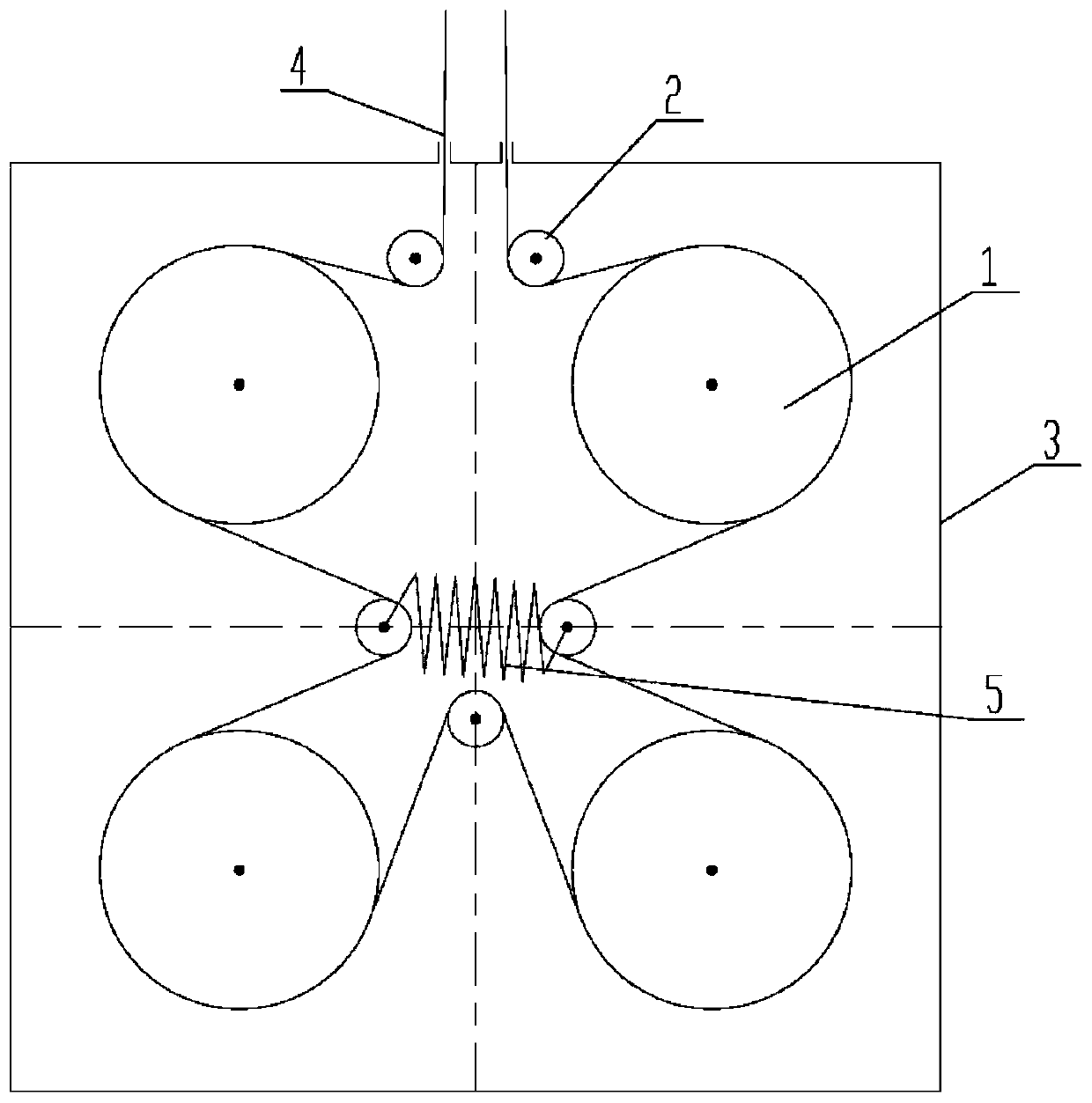 Anti-skid device for climbing-free device for wind turbine generator and design method thereof