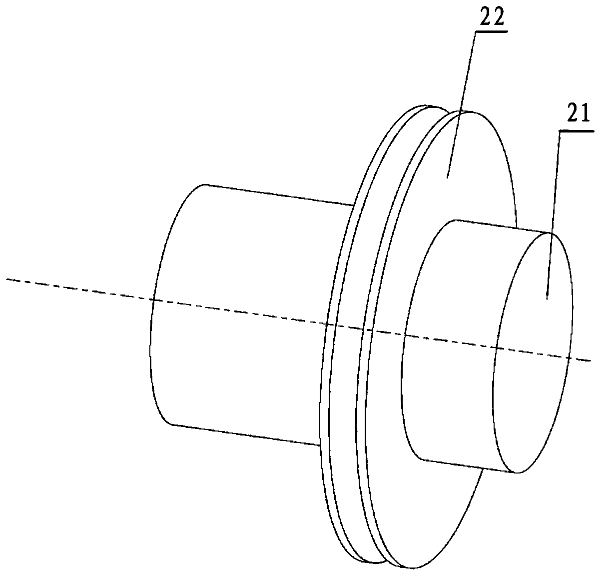 Anti-skid device for climbing-free device for wind turbine generator and design method thereof