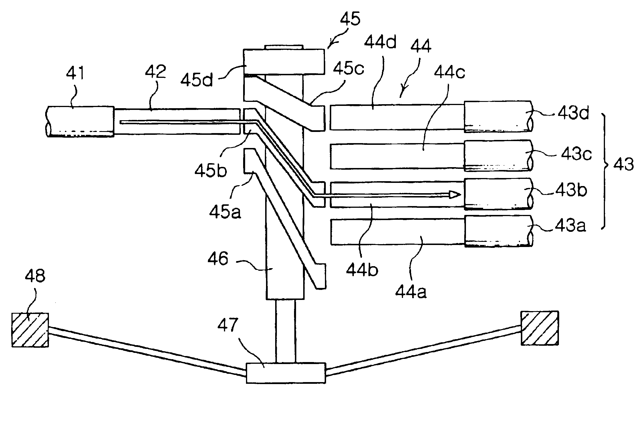 Optical switch and method of producing the same