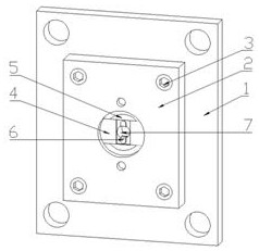 A mold nozzle elimination structure for die-casting production